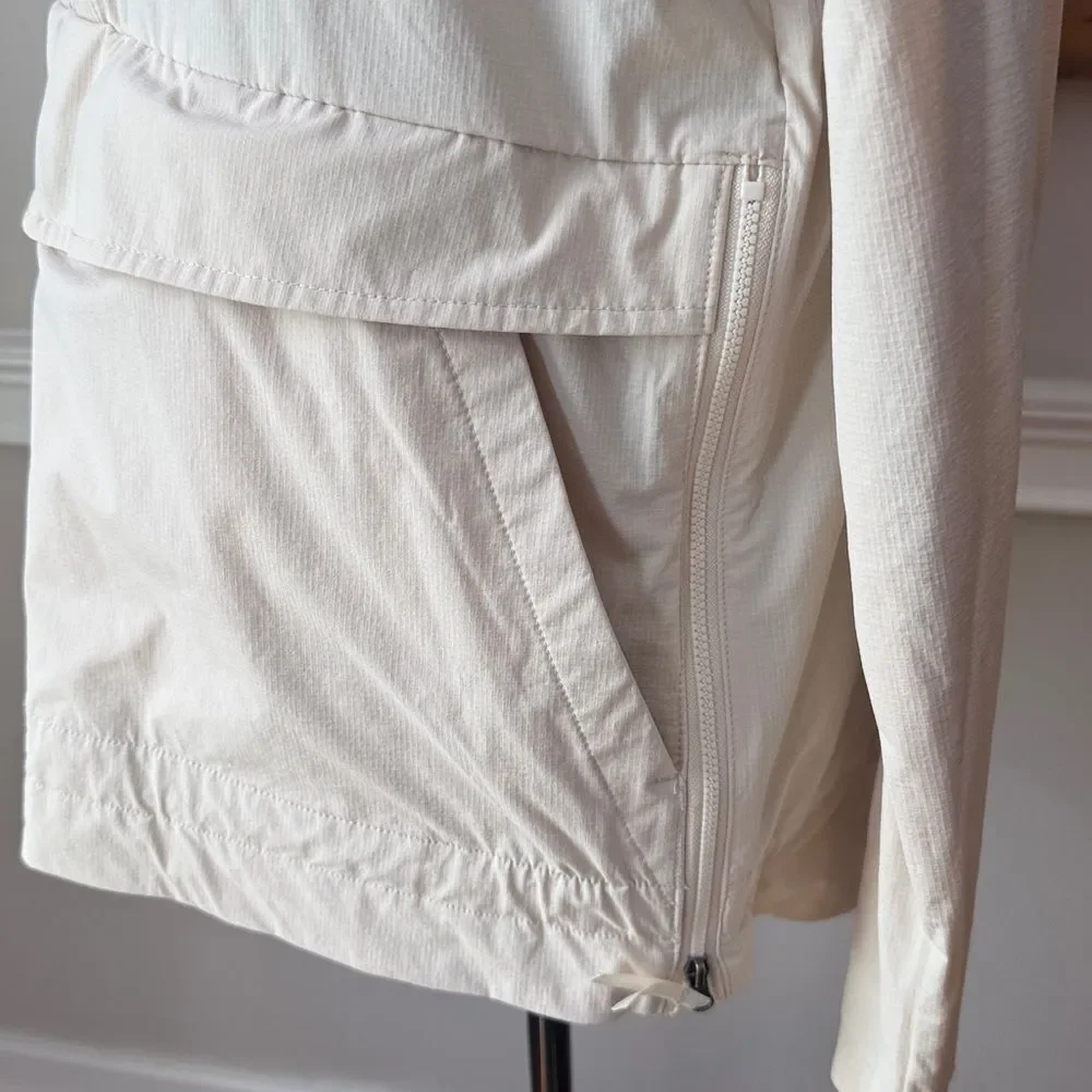 LIV Outdoor Cream Hooded Utility Jacket